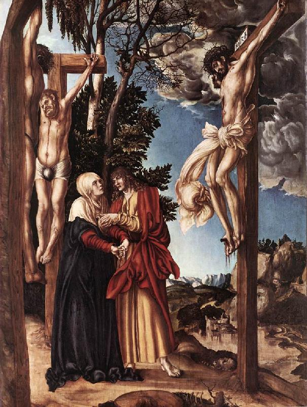 CRANACH, Lucas the Elder Crucifixion inso Norge oil painting art